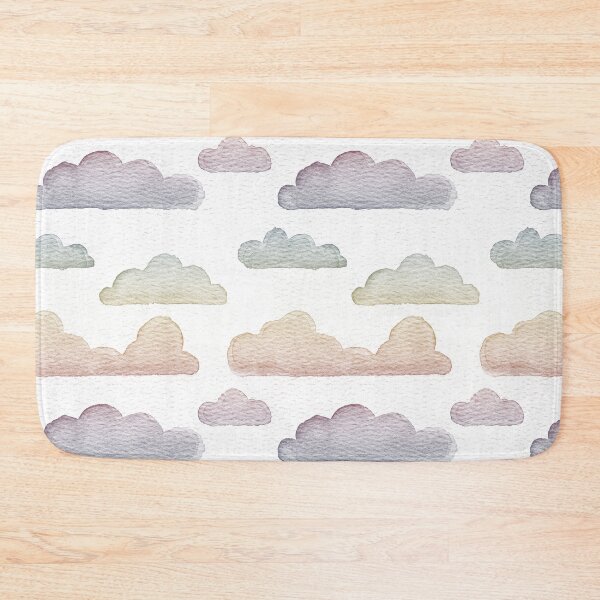 Item preview, Dreamtime Clouds Watercolor Pattern - Snow + Rainbow Sunset designed and sold by Irene Estelle.