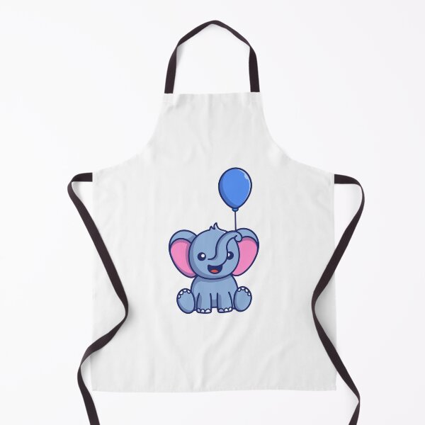 Item preview, Cute Baby Elephant Holding Blue Balloon designed and sold by Autotred.