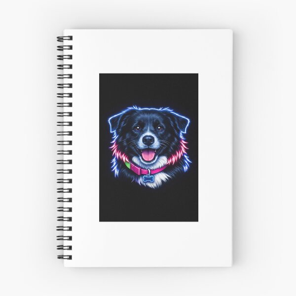 Item preview, Nelly Neon Portrait – Border Collie Glow Art designed and sold by NEONPETPORTRAIT.