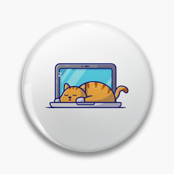 Item preview, Lazy Cat Sleeping on Laptop Keyboard designed and sold by Autotred.