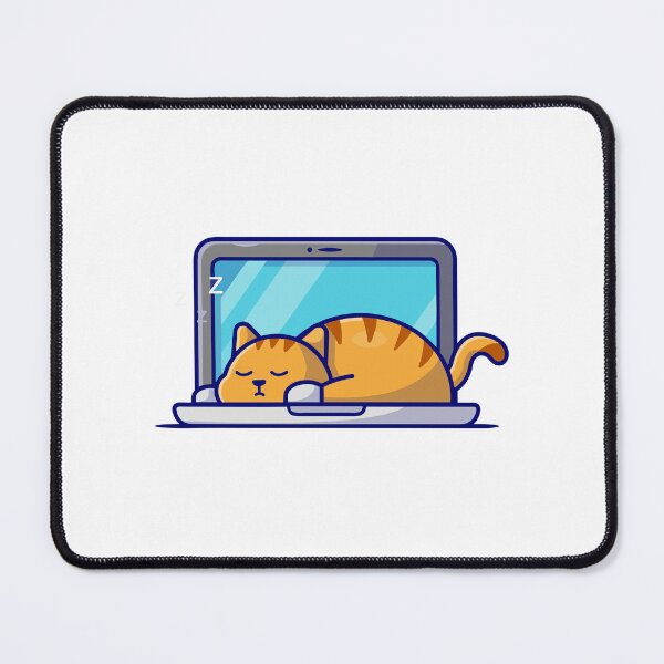 Item preview, Lazy Cat Sleeping on Laptop Keyboard designed and sold by Autotred.