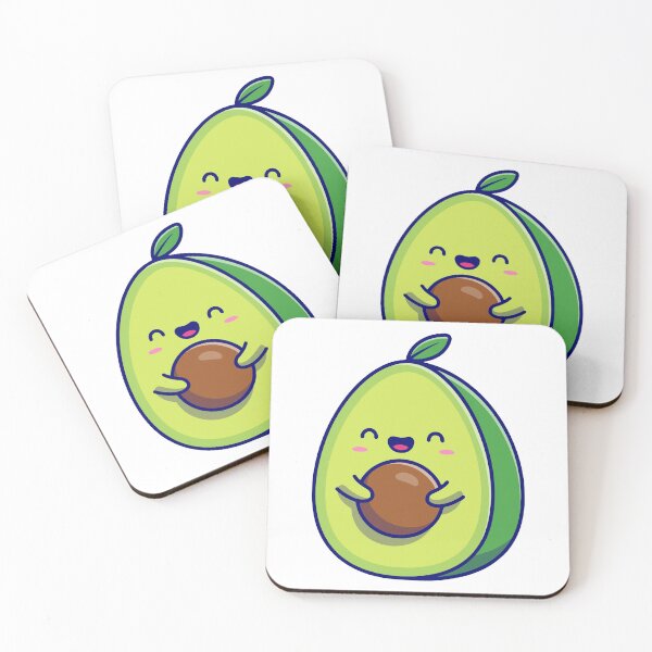 Item preview, Happy Kawaii Avocado Character designed and sold by Autotred.