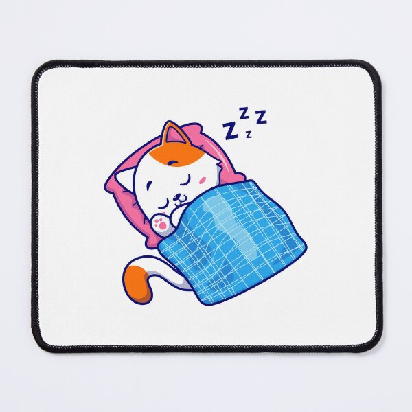 Item preview, Cute Kitty Cat Sleeping in Bed designed and sold by Autotred.