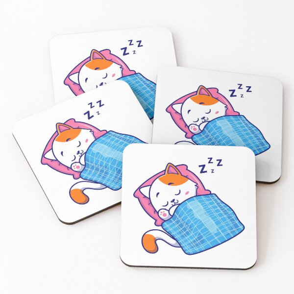Item preview, Cute Kitty Cat Sleeping in Bed designed and sold by Autotred.