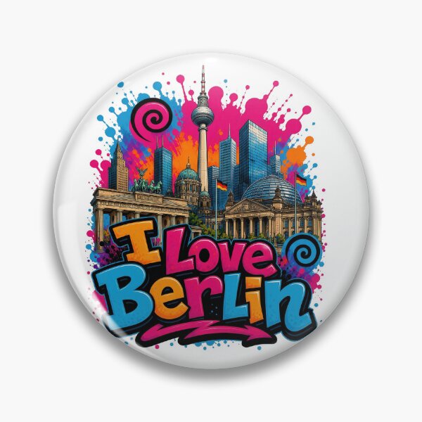 Item preview, Berlin Skyline – Colorful Graffiti T-Shirt Design Germany Cityscape Art designed and sold by Earth Celebration Designs.