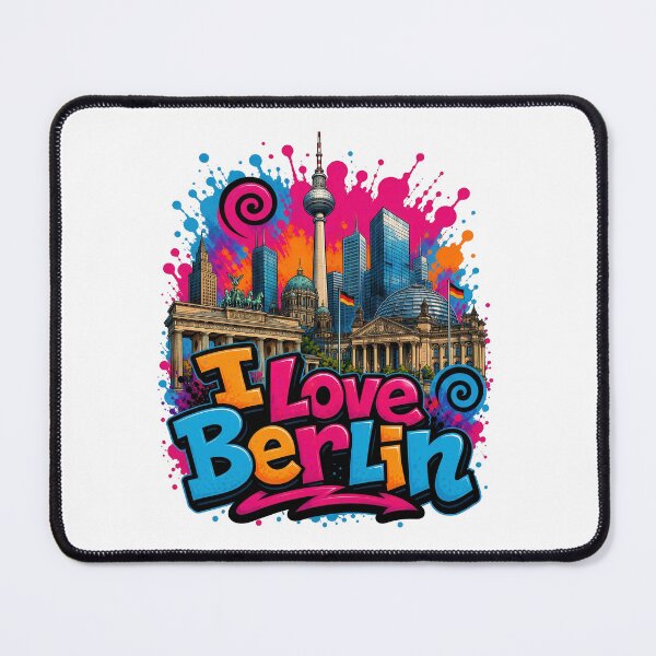 Item preview, Berlin Skyline – Colorful Graffiti T-Shirt Design Germany Cityscape Art designed and sold by Earth Celebration Designs.
