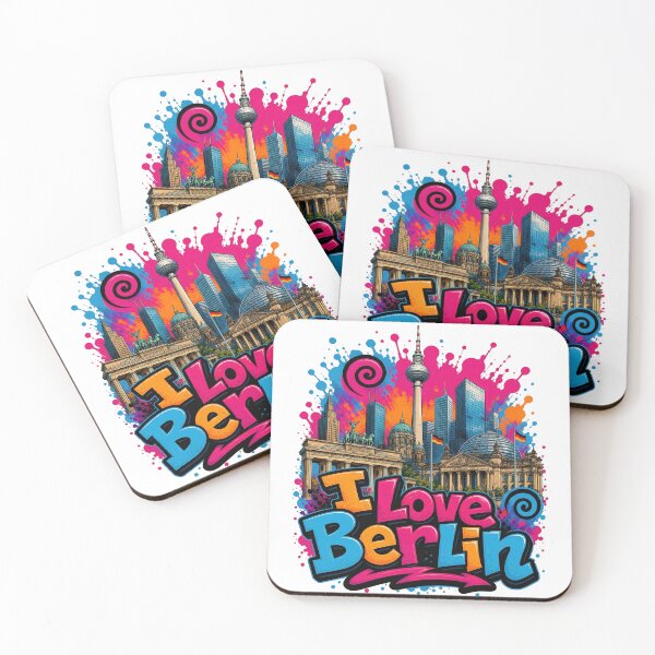 Item preview, Berlin Skyline – Colorful Graffiti T-Shirt Design Germany Cityscape Art designed and sold by Earth Celebration Designs.