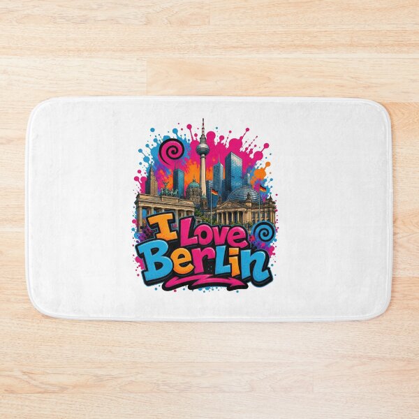 Item preview, Berlin Skyline – Colorful Graffiti T-Shirt Design Germany Cityscape Art designed and sold by Earth Celebration Designs.