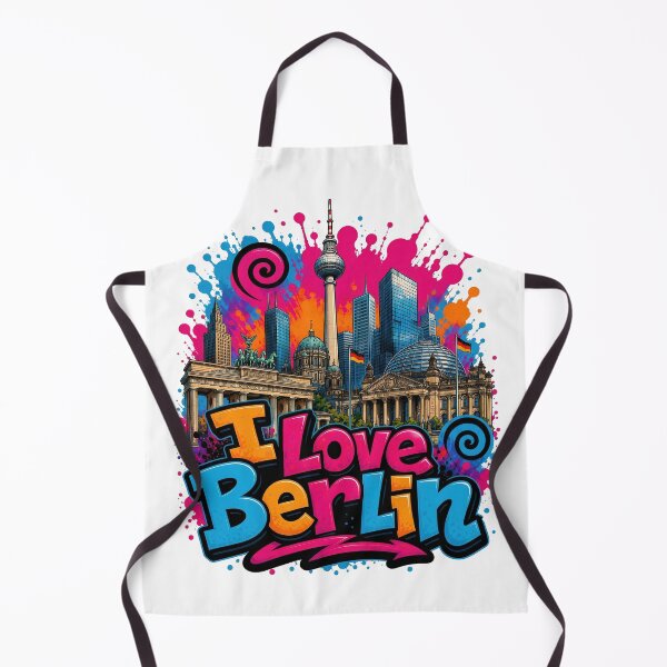 Item preview, Berlin Skyline – Colorful Graffiti T-Shirt Design Germany Cityscape Art designed and sold by Earth Celebration Designs.
