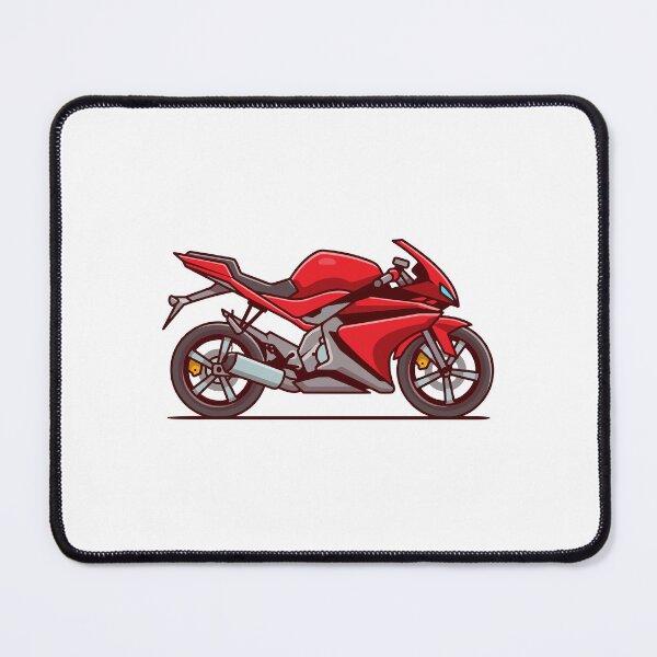 Item preview, Red Sport Motorcycle Superbike Illustration designed and sold by Autotred.