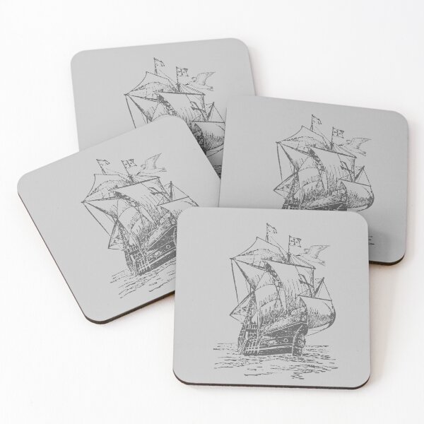 Item preview, Vintage Sailing Ship Illustration - Classic Nautical Art, Old Sea Voyage Drawing. designed and sold by LunaPrintCo.