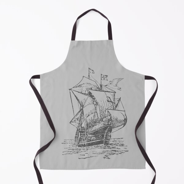 Item preview, Vintage Sailing Ship Illustration - Classic Nautical Art, Old Sea Voyage Drawing. designed and sold by LunaPrintCo.
