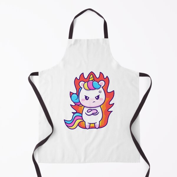 Item preview, Angry Unicorn on Fire Funny Cartoon designed and sold by Autotred.