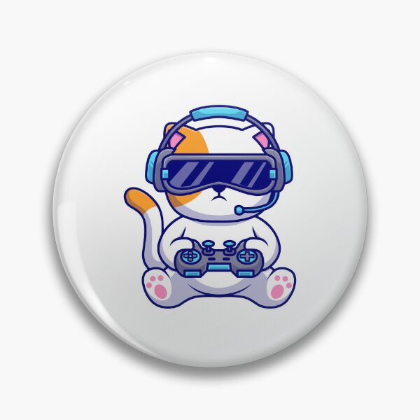 Item preview, Cool Cat Gamer Wearing VR Headset designed and sold by Autotred.