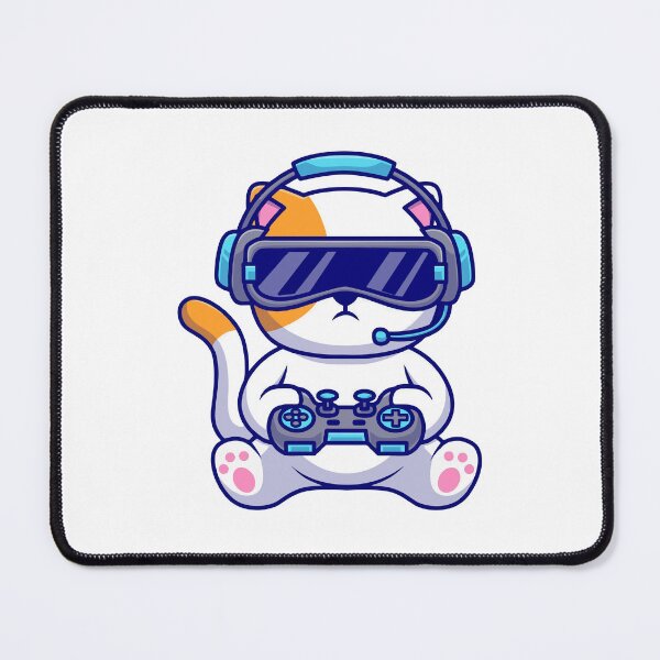 Item preview, Cool Cat Gamer Wearing VR Headset designed and sold by Autotred.