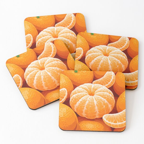 Item preview, Fresh Mandarin Orange Pattern Bright designed and sold by Creative_Canvas.