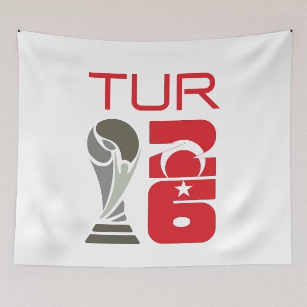 Item preview, Turkey 2026 Soccer World Cup Trophy Turkish Flag Design designed and sold by tarzbol.