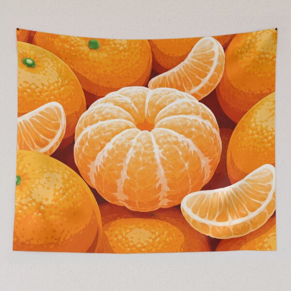 Item preview, Fresh Mandarin Orange Pattern Bright designed and sold by Creative_Canvas.