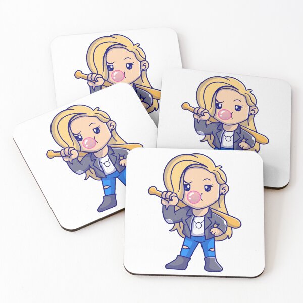 Item preview, Cool Rocker Girl with Baseball Bat and Bubblegum designed and sold by Autotred.