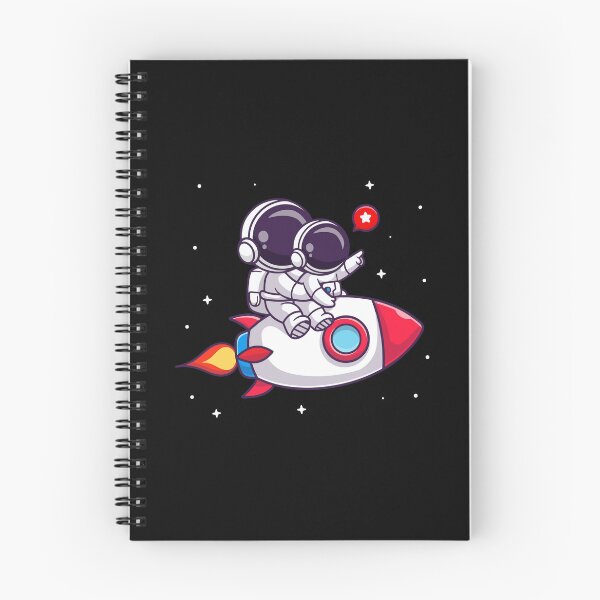 Item preview, Two Cute Astronauts Riding Space Rocket designed and sold by Autotred.