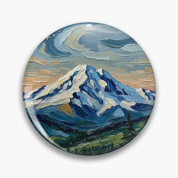 Item preview, Denali National Park US Postage Stamp Palette Knife Art designed and sold by GymTanLaundry.
