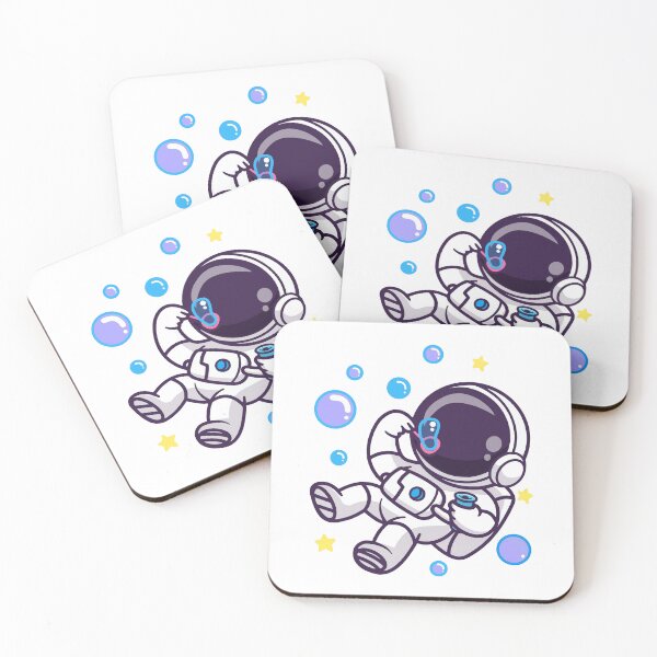 Item preview, Cute Astronaut Blowing Bubbles in Space designed and sold by Autotred.