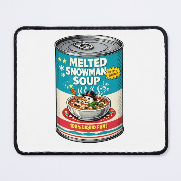 Item preview, Can of Snowman Pop Art Soup, Best "before breakfast" snack in the universe.  designed and sold by Gunnar Hermansen.