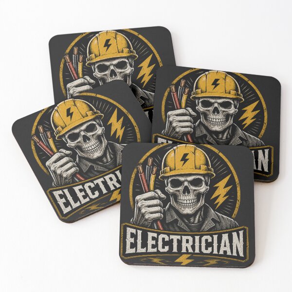 Item preview, Electrician Skull Hard Hat Shirt Electrician Graphic Tee designed and sold by Drip5.
