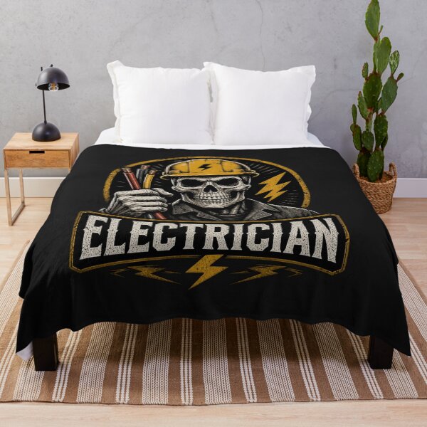 Item preview, Electrician Skull Hard Hat Shirt Electrician Graphic Tee designed and sold by Drip5.