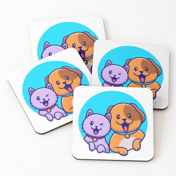Item preview, Cute Cat and Dog Best Friends Portrait designed and sold by Autotred.