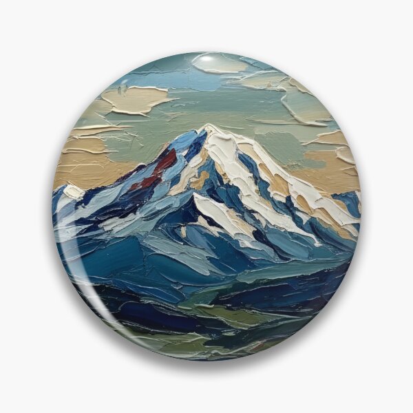 Item preview, Denali National Park US Postage Stamp Palette Knife Art designed and sold by GymTanLaundry.
