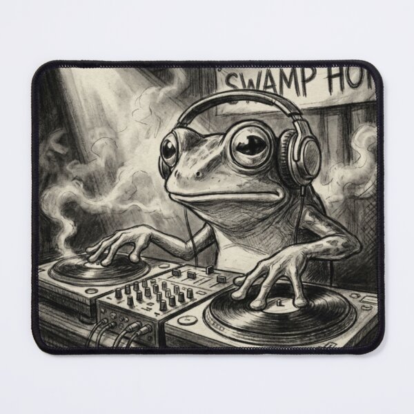 Item preview, Disc Jockey Frog Design designed and sold by MahanArts.