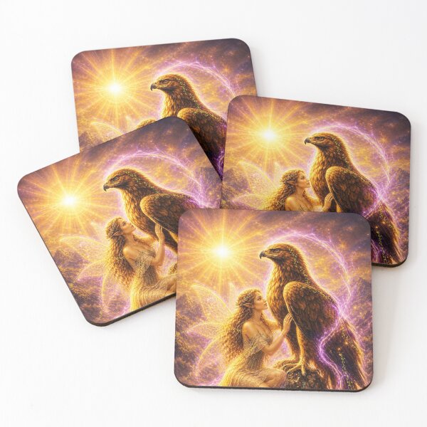 Item preview, Golden  Eagle Guardian and the Violet Light Fairy designed and sold by Art7Dimension.
