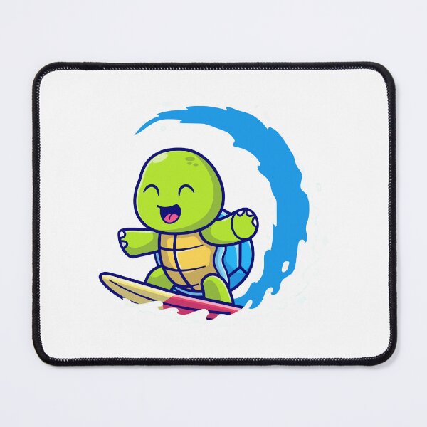 Item preview, Cute Turtle Surfing Cartoon Blue Wave Summer designed and sold by Autotred.