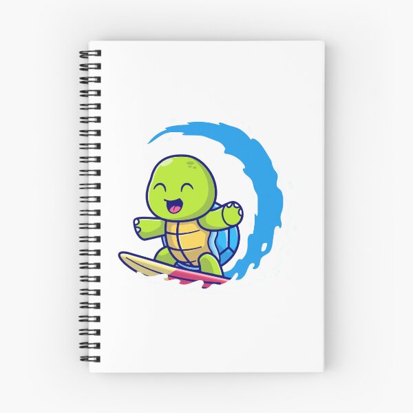 Item preview, Cute Turtle Surfing Cartoon Blue Wave Summer designed and sold by Autotred.