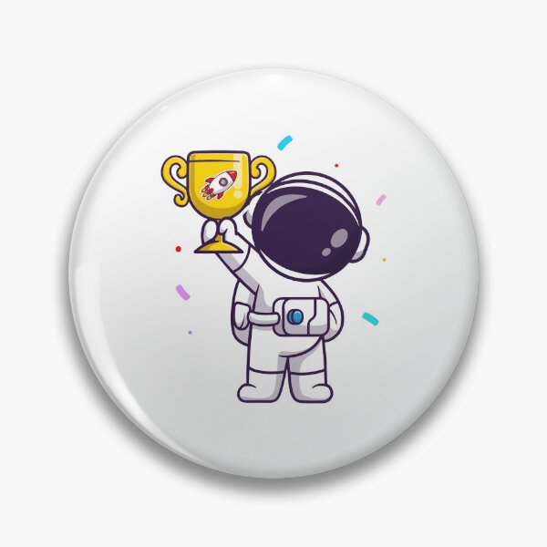 Item preview, Winner Astronaut Holding Gold Trophy Space Champion designed and sold by Autotred.