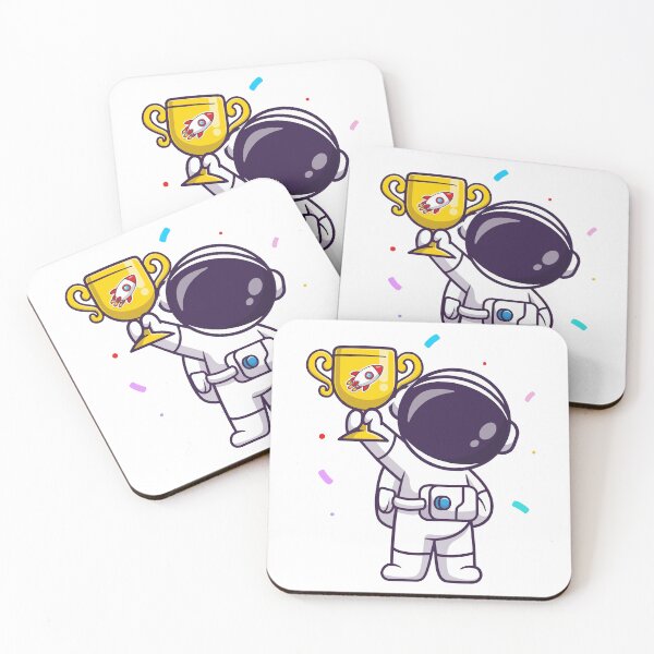 Item preview, Winner Astronaut Holding Gold Trophy Space Champion designed and sold by Autotred.