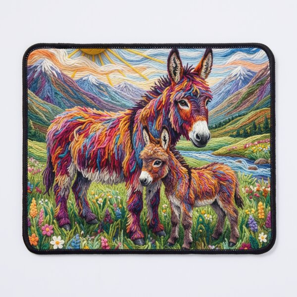 Item preview, Yarn Donkey With Yarn Foal designed and sold by Tridentulus.