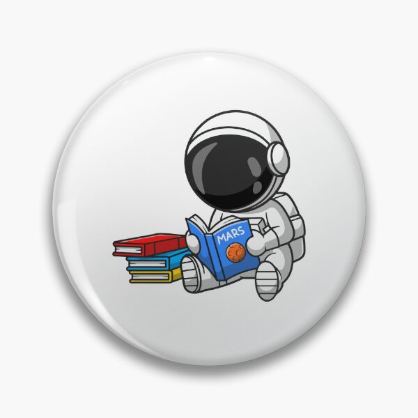 Item preview, Astronout Reading Book About Mars Planet Space designed and sold by Autotred.