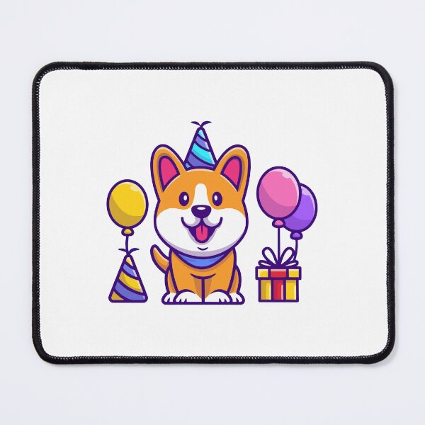 Item preview, Cute Corgi Dog Birthday Party Celebration designed and sold by Autotred.