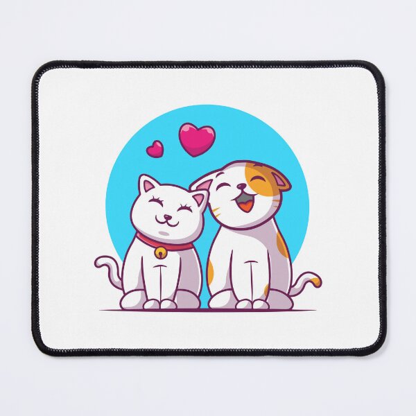 Item preview, Two Cute Cats In Love Heart Romantic designed and sold by Autotred.