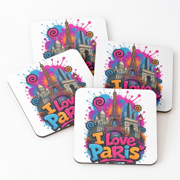 Item preview, Paris Skyline – Colorful Graffiti T-Shirt Design - France Travel City Art designed and sold by Earth Celebration Designs.