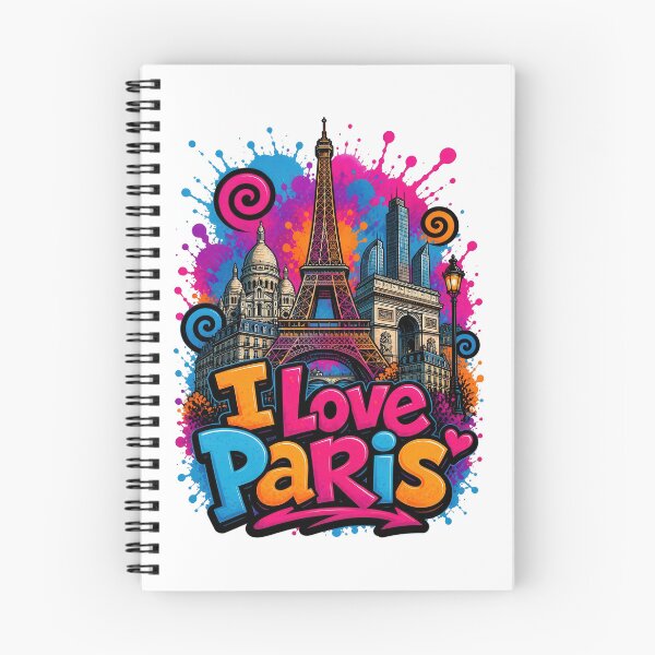 Item preview, Paris Skyline – Colorful Graffiti T-Shirt Design - France Travel City Art designed and sold by Earth Celebration Designs.