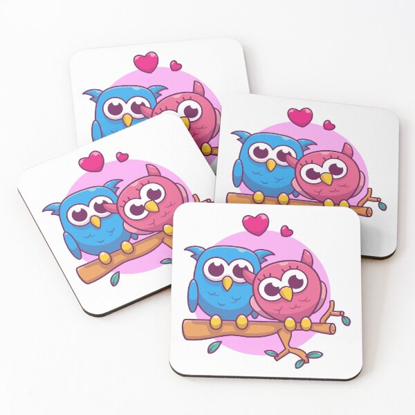 Item preview, Couple Owl In Love On Tree Branch Heart designed and sold by Autotred.