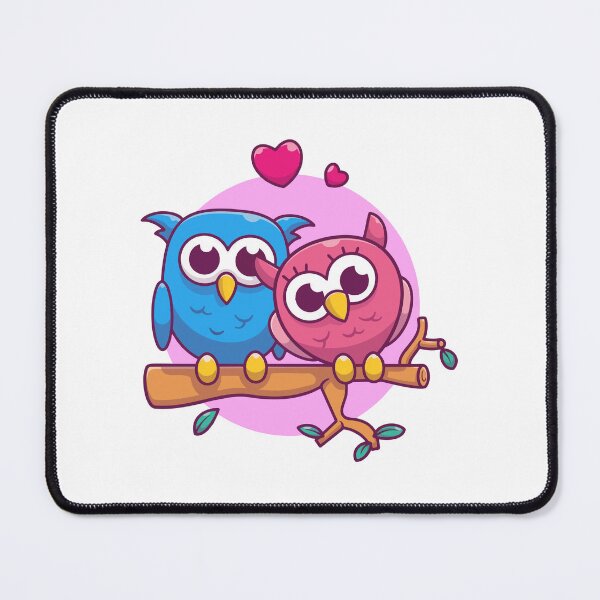 Item preview, Couple Owl In Love On Tree Branch Heart designed and sold by Autotred.