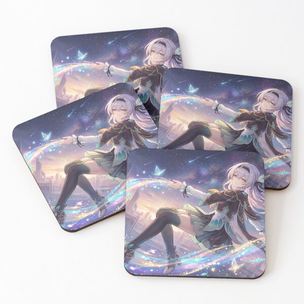 Item preview, Firefly // Honkai: Star Rail Illustration - Colorful Butterfly Aesthetic Anime Fantasy Art designed and sold by Astraphyllia.