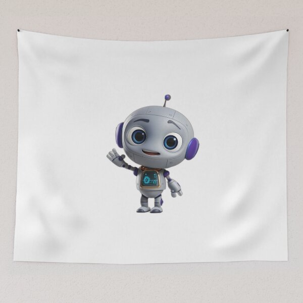 Item preview, Geary Bot™  Waving Hello--Cute Robot Character designed and sold by Gearybot.