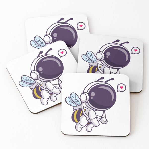 Item preview, Cute Bee Astronaut Flying In Space Galaxy designed and sold by Autotred.