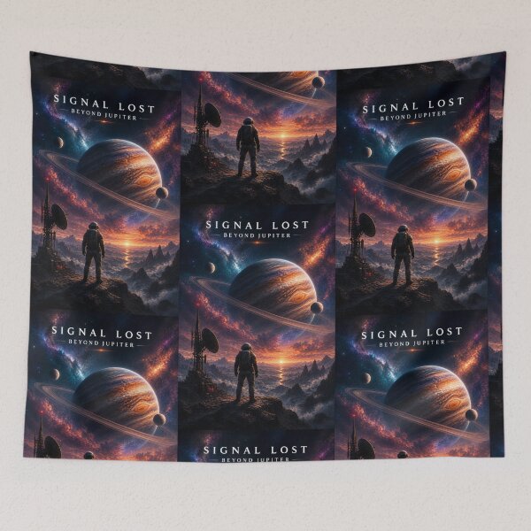 Item preview, Signal Lost Beyond Jupiter Space Explorer Poster designed and sold by ArtComixHaven.