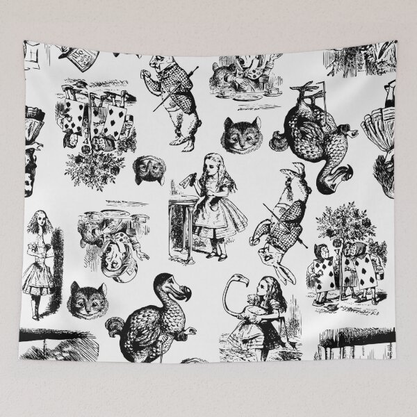Item preview, alice in wonderland fantasy illustration vintage designed and sold by Gossip Rag.